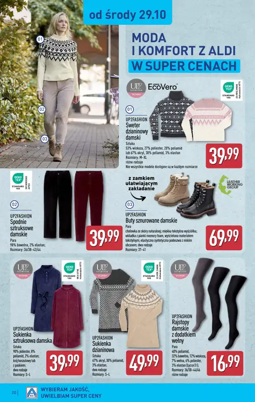 Aldi - gazetka promocyjna WŁOCŁAWEK: WIELKIE OTWARCIE już w środę: 29.10! od środy 29.10 do piątku 31.10 - strona 20