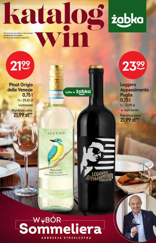 Żabka - gazetka promocyjna Katalog win od środy 29.10 do wtorku 11.11