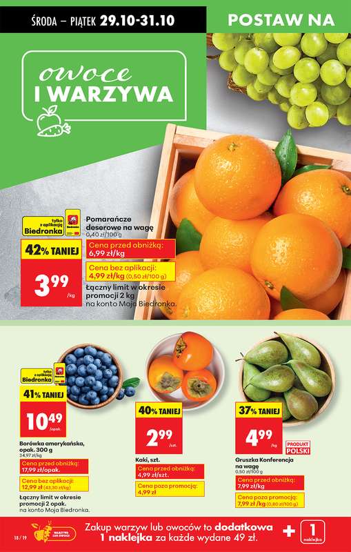 Biedronka - gazetka promocyjna Od środy, Z ladą tradycyjną od środy 29.10 do środy 05.11 - strona 22