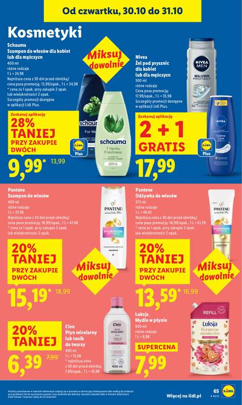Lidl - gazetka promocyjna Oferta od czwartku od czwartku 30.10 do pi膮tku 31.10 - strona 67 Lidl - gazetka promocyjna Oferta od czwartku od czwartku 30.10 do pi膮tku 31.10 - strona 67