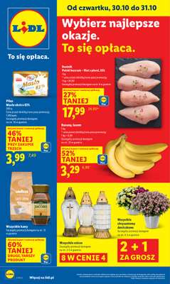 Lidl - gazetka promocyjna Oferta od czwartku od czwartku 30.10 do piątku 31.10