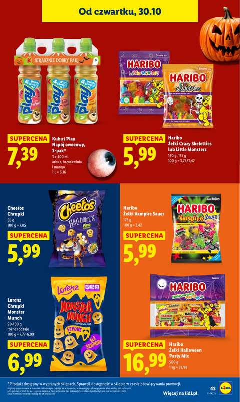 Lidl - gazetka promocyjna Oferta od czwartku od czwartku 30.10 do piątku 31.10 - strona 45 Lidl - gazetka promocyjna Oferta od czwartku od czwartku 30.10 do piątku 31.10 - strona 45