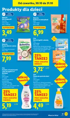 Lidl - gazetka promocyjna Oferta od czwartku od czwartku 30.10 do piątku 31.10 - strona 63 Lidl - gazetka promocyjna Oferta od czwartku od czwartku 30.10 do piątku 31.10 - strona 63