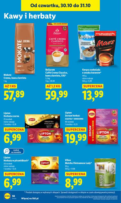 Lidl - gazetka promocyjna Oferta od czwartku od czwartku 30.10 do piątku 31.10 - strona 58