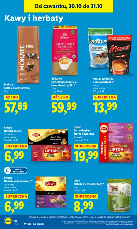 Lidl - gazetka promocyjna Oferta od czwartku od czwartku 30.10 do piątku 31.10 - strona 58