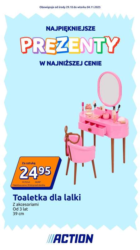 Action - gazetka promocyjna Katalog Prezenty od środy 29.10 do wtorku 04.11