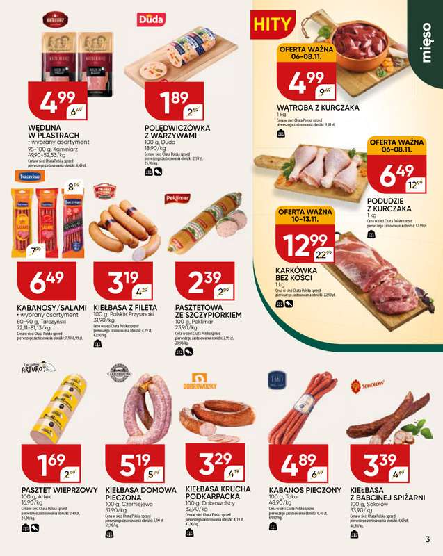 Chata Polska - gazetka promocyjna Gazetka od czwartku 06.11 do niedzieli 16.11 - strona 3