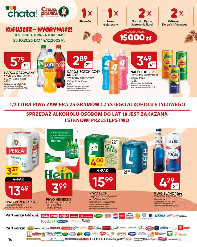 Chata Polska - gazetka promocyjna Gazetka od czwartku 06.11 do niedzieli 16.11 - strona 14