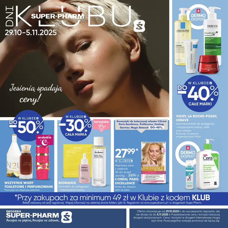 Super-Pharm - gazetka promocyjna Dni Klubu od środy 29.10 do środy 05.11