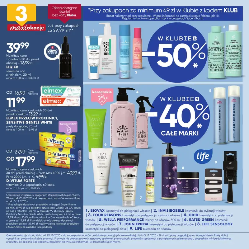 Super-Pharm - gazetka promocyjna Dni Klubu od środy 29.10 do środy 05.11 - strona 2