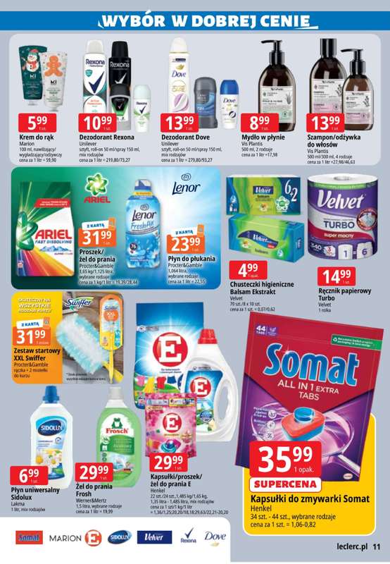 Leclerc - gazetka promocyjna Oferta E.Leclerc I Wyb贸r w dobrej cenie od wtorku 28.10 do poniedzia艂ku 03.11 - strona 11 Leclerc - gazetka promocyjna Oferta E.Leclerc I Wyb贸r w dobrej cenie od wtorku 28.10 do poniedzia艂ku 03.11 - strona 11