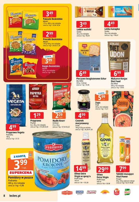 Leclerc - gazetka promocyjna Oferta E.Leclerc I Wyb贸r w dobrej cenie od wtorku 28.10 do poniedzia艂ku 03.11 - strona 8 Leclerc - gazetka promocyjna Oferta E.Leclerc I Wyb贸r w dobrej cenie od wtorku 28.10 do poniedzia艂ku 03.11 - strona 8