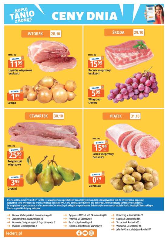 Leclerc - gazetka promocyjna Oferta E.Leclerc I Wyb贸r w dobrej cenie od wtorku 28.10 do poniedzia艂ku 03.11 - strona 12 Leclerc - gazetka promocyjna Oferta E.Leclerc I Wyb贸r w dobrej cenie od wtorku 28.10 do poniedzia艂ku 03.11 - strona 12