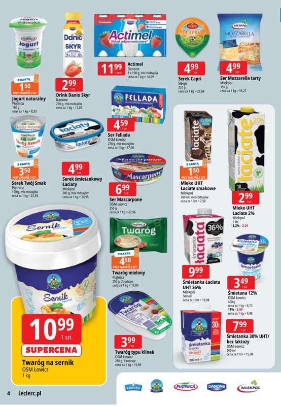 Leclerc - gazetka promocyjna Oferta E.Leclerc I Wyb贸r w dobrej cenie od wtorku 28.10 do poniedzia艂ku 03.11 - strona 4 Leclerc - gazetka promocyjna Oferta E.Leclerc I Wyb贸r w dobrej cenie od wtorku 28.10 do poniedzia艂ku 03.11 - strona 4