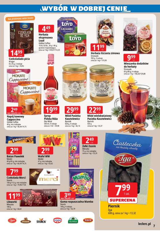 Leclerc - gazetka promocyjna Oferta E.Leclerc I Wyb贸r w dobrej cenie od wtorku 28.10 do poniedzia艂ku 03.11 - strona 7 Leclerc - gazetka promocyjna Oferta E.Leclerc I Wyb贸r w dobrej cenie od wtorku 28.10 do poniedzia艂ku 03.11 - strona 7
