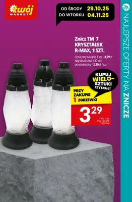 #ZNICZE - gazetka promocyjna Najlepsze oferty na ZNICZE i WKŁADY od soboty 25.10 do piątku 31.10 - strona 20 #ZNICZE - gazetka promocyjna Najlepsze oferty na ZNICZE i WKŁADY od soboty 25.10 do piątku 31.10 - strona 20