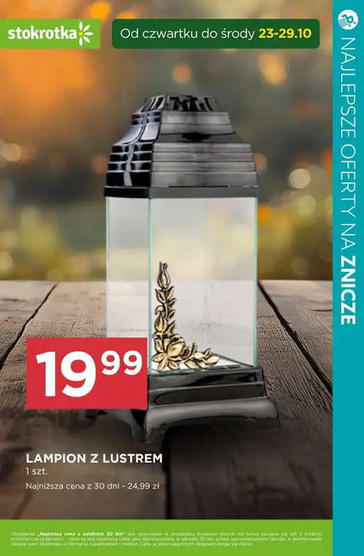 #ZNICZE - gazetka promocyjna Najlepsze oferty na ZNICZE i WKŁADY od soboty 25.10 do piątku 31.10 - strona 12