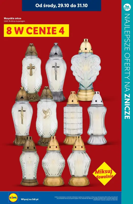 #ZNICZE - gazetka promocyjna Najlepsze oferty na ZNICZE i WKŁADY od soboty 25.10 do piątku 31.10 - strona 19