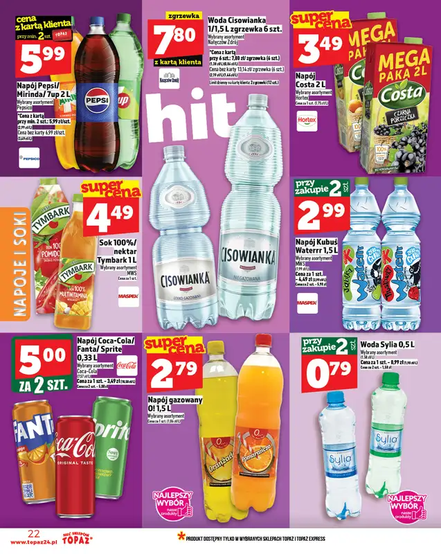 TOPAZ - gazetka promocyjna Gazetka od czwartku 30.10 do środy 05.11 - strona 22