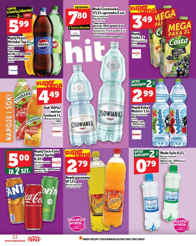 TOPAZ - gazetka promocyjna Gazetka od czwartku 30.10 do 艣rody 05.11 - strona 22 TOPAZ - gazetka promocyjna Gazetka od czwartku 30.10 do 艣rody 05.11 - strona 22