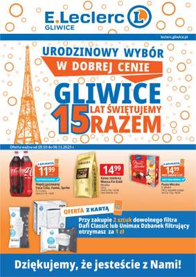 Leclerc - gazetka promocyjna Oferta Gliwice od wtorku 28.10 do soboty 08.11