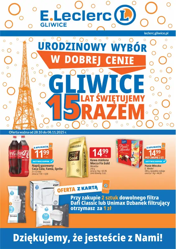 Leclerc - gazetka promocyjna Oferta Gliwice od wtorku 28.10 do soboty 08.11
