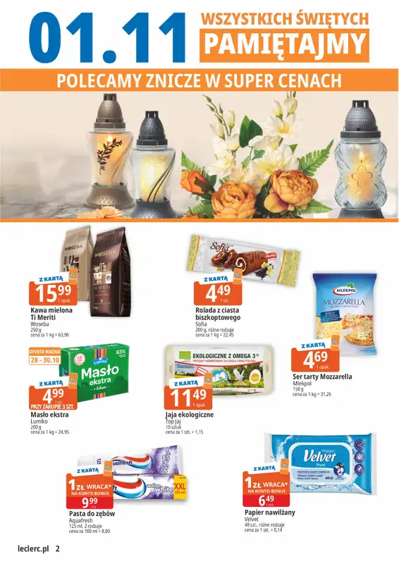 Leclerc - gazetka promocyjna Oferta Gliwice od wtorku 28.10 do soboty 08.11 - strona 2