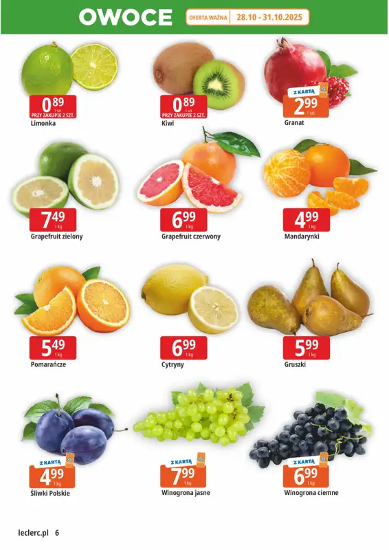 Leclerc - gazetka promocyjna Oferta Gliwice od wtorku 28.10 do soboty 08.11 - strona 6