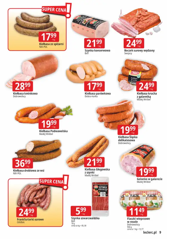 Leclerc - gazetka promocyjna Oferta Gliwice od wtorku 28.10 do soboty 08.11 - strona 9