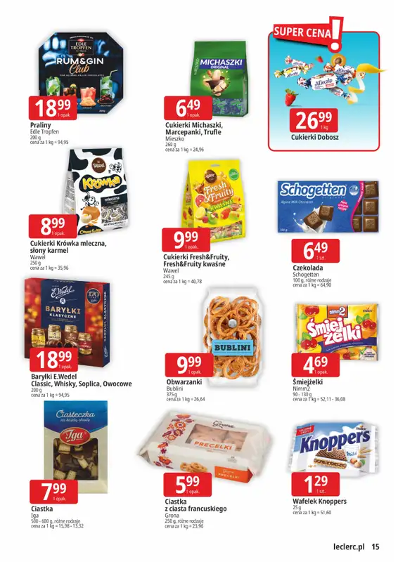 Leclerc - gazetka promocyjna Oferta Gliwice od wtorku 28.10 do soboty 08.11 - strona 15