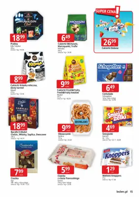 Leclerc - gazetka promocyjna Oferta Gliwice od wtorku 28.10 do soboty 08.11 - strona 15 Leclerc - gazetka promocyjna Oferta Gliwice od wtorku 28.10 do soboty 08.11 - strona 15