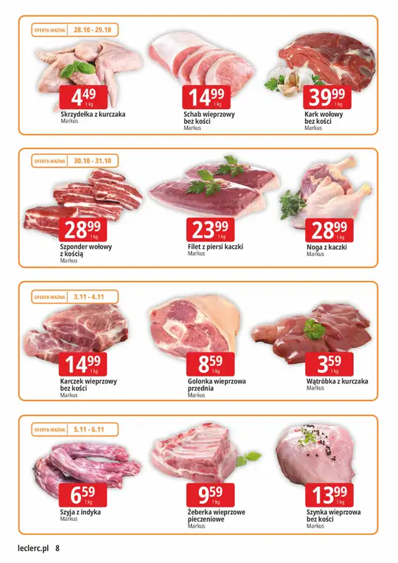 Leclerc - gazetka promocyjna Oferta Gliwice od wtorku 28.10 do soboty 08.11 - strona 8