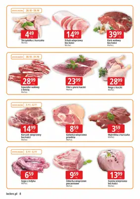 Leclerc - gazetka promocyjna Oferta Gliwice od wtorku 28.10 do soboty 08.11 - strona 8 Leclerc - gazetka promocyjna Oferta Gliwice od wtorku 28.10 do soboty 08.11 - strona 8