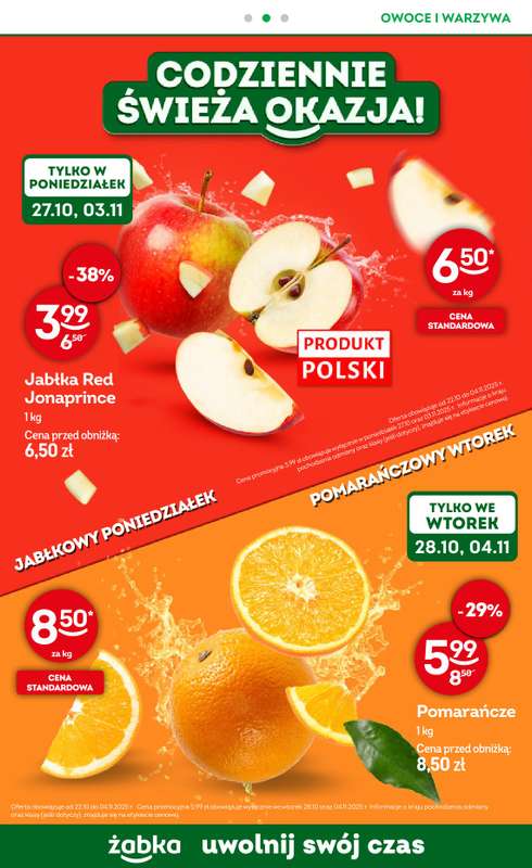 呕abka - gazetka promocyjna Gazetka Spo偶ywcza od 艣rody 22.10 do wtorku 04.11 - strona 10 呕abka - gazetka promocyjna Gazetka Spo偶ywcza od 艣rody 22.10 do wtorku 04.11 - strona 10