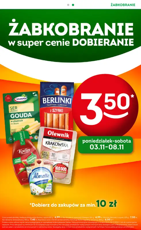 Żabka - gazetka promocyjna Gazetka Spożywcza od środy 22.10 do wtorku 04.11 - strona 3