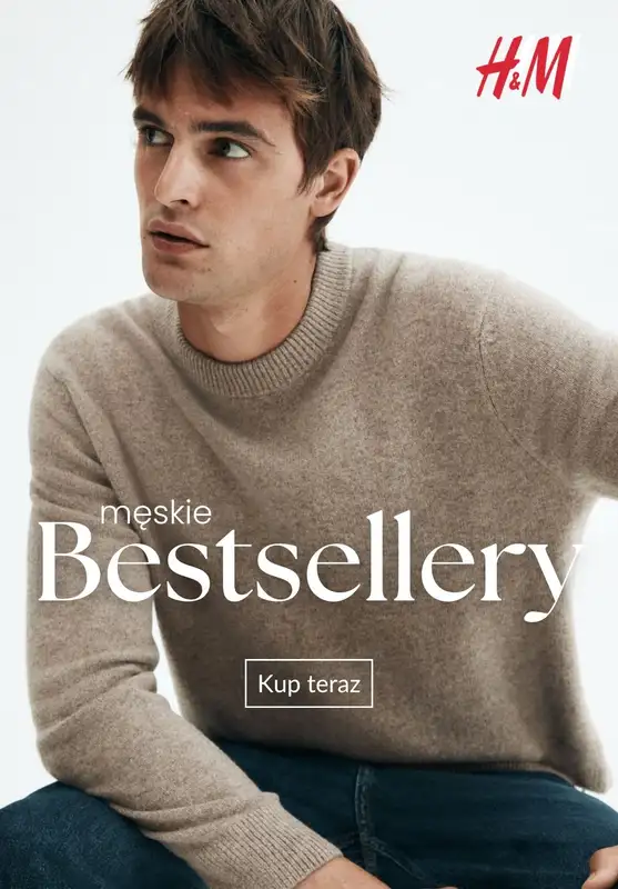 H&M - gazetka promocyjna BESTSELLERY męskie od środy 29.10 