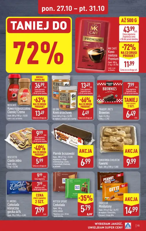Aldi - gazetka promocyjna Pełny katalog! od poniedziałku 27.10 do piątku 31.10 - strona 15