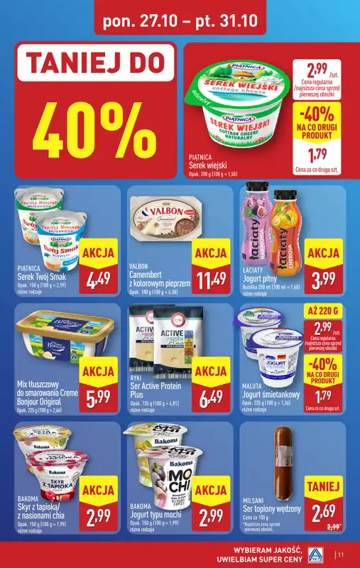 Aldi - gazetka promocyjna Pełny katalog! od poniedziałku 27.10 do piątku 31.10 - strona 11