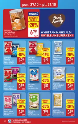 Aldi - gazetka promocyjna Pełny katalog! od poniedziałku 27.10 do piątku 31.10 - strona 12 Aldi - gazetka promocyjna Pełny katalog! od poniedziałku 27.10 do piątku 31.10 - strona 12