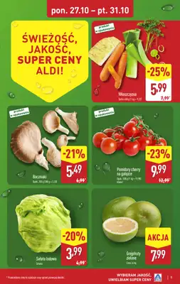 Aldi - gazetka promocyjna Pełny katalog! od poniedziałku 27.10 do piątku 31.10 - strona 5 Aldi - gazetka promocyjna Pełny katalog! od poniedziałku 27.10 do piątku 31.10 - strona 5