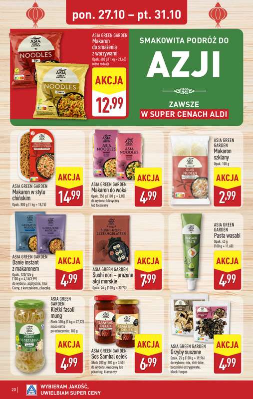 Aldi - gazetka promocyjna Pe艂ny katalog! od poniedzia艂ku 27.10 do pi膮tku 31.10 - strona 20 Aldi - gazetka promocyjna Pe艂ny katalog! od poniedzia艂ku 27.10 do pi膮tku 31.10 - strona 20