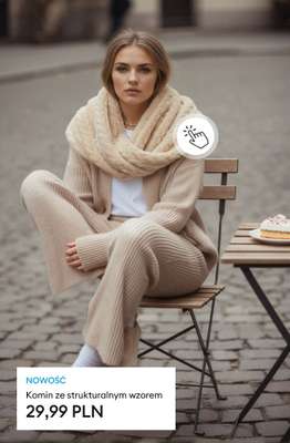 Komin ze strukturalnym wzorem