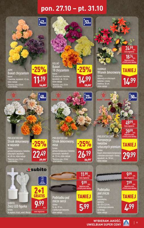 Aldi - gazetka promocyjna Weekend super cen w Aldi! od środy 29.10 do piątku 31.10 - strona 9