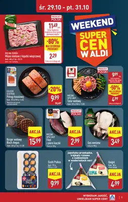 Aldi - gazetka promocyjna Weekend super cen w Aldi! od środy 29.10 do piątku 31.10 - strona 5 Aldi - gazetka promocyjna Weekend super cen w Aldi! od środy 29.10 do piątku 31.10 - strona 5