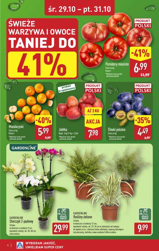 Aldi - gazetka promocyjna Weekend super cen w Aldi! od 艣rody 29.10 do pi膮tku 31.10 - strona 4 Aldi - gazetka promocyjna Weekend super cen w Aldi! od 艣rody 29.10 do pi膮tku 31.10 - strona 4
