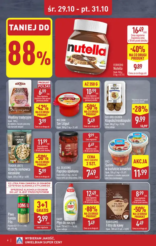 Aldi - gazetka promocyjna Weekend super cen w Aldi! od środy 29.10 do piątku 31.10 - strona 6