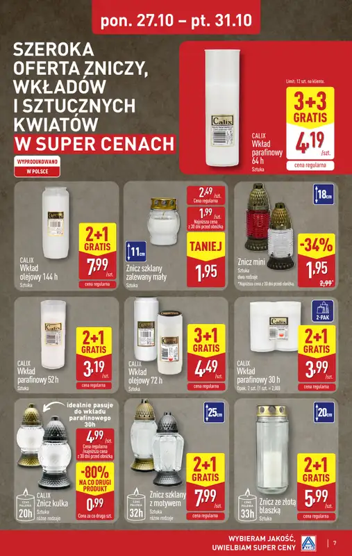 Aldi - gazetka promocyjna Weekend super cen w Aldi! od środy 29.10 do piątku 31.10 - strona 7