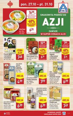 Aldi - gazetka promocyjna Smakowita podróż do Azji! od poniedziałku 27.10 do piątku 31.10