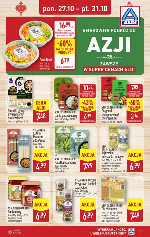Aldi - gazetka promocyjna Smakowita podróż do Azji!  