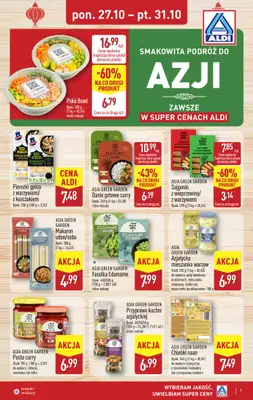 Aldi - gazetka promocyjna Smakowita podróż do Azji! od poniedziałku 27.10 do piątku 31.10 Aldi - gazetka promocyjna Smakowita podróż do Azji! od poniedziałku 27.10 do piątku 31.10